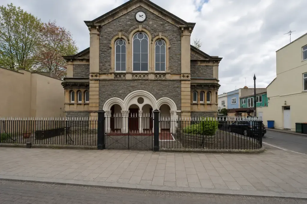 The Congregational Chapel building on Stapleton Road, home of Little Wise Kids nursery in Bristol BS5